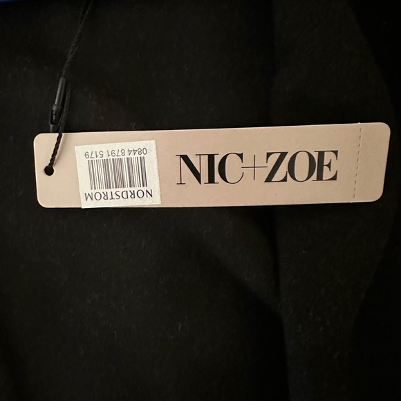 Nic & Zoe Lounge Around Jacket, Blue and Black, long sleeve, size L - Picture 10 of 11